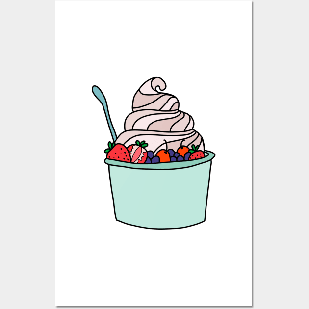 frozen yogurt Wall Art by gdm123